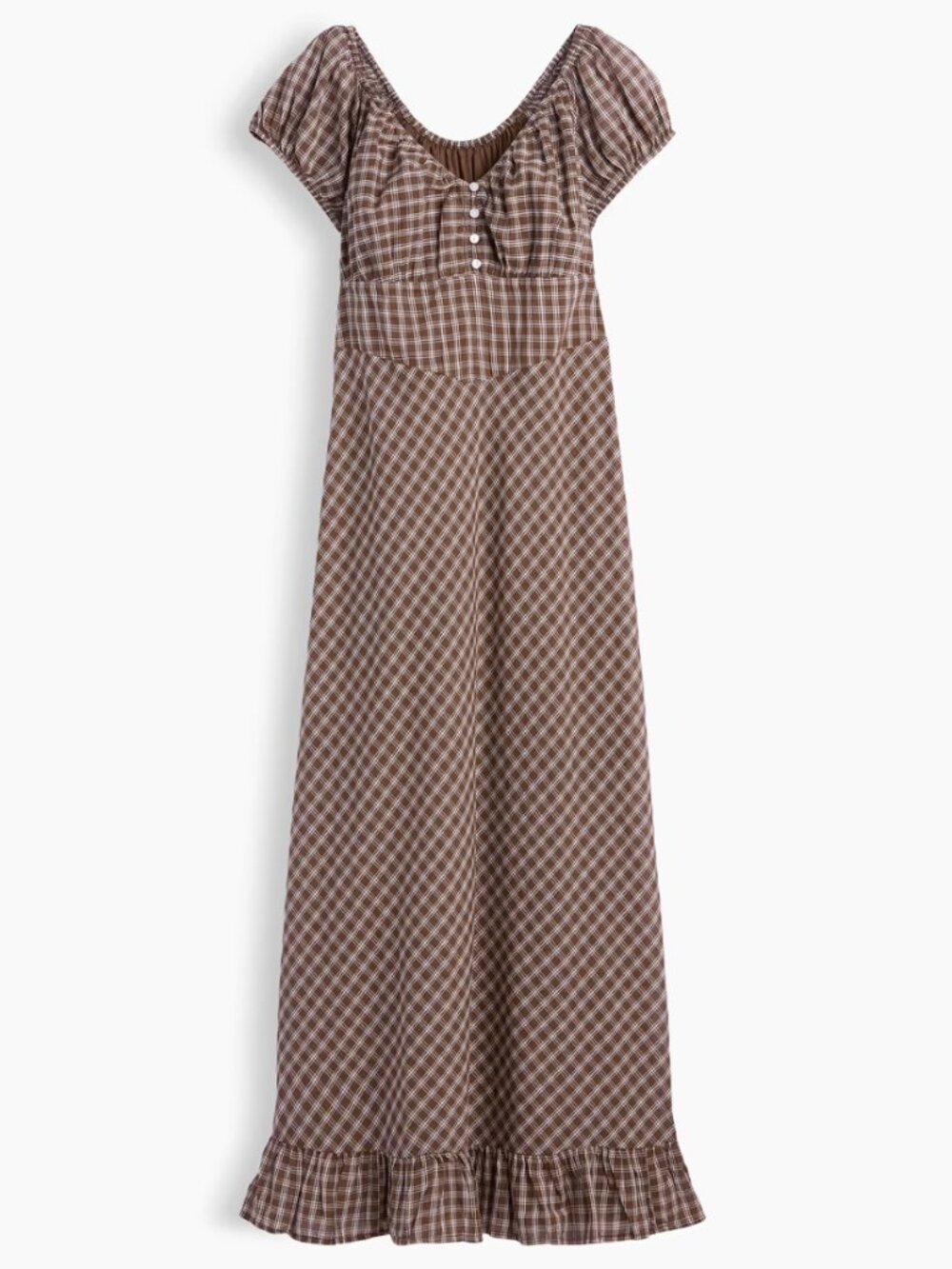 Gap V-Neck Ruffle Hem Maxi Dress